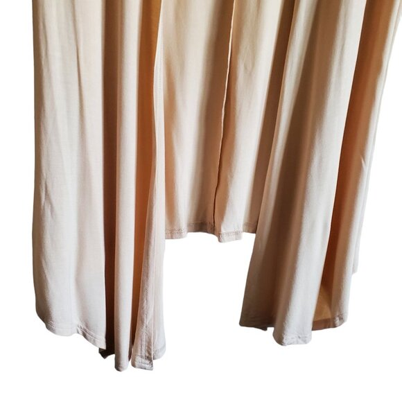 Urban CoCo Viscose Open Waterfall Cardigan Light Peach Color Medium - Picture 4 of 14